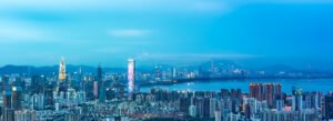千库网 中国深圳前海繁华都市蓝调景观 摄影图编号21195558