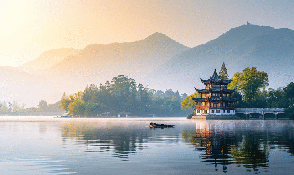 千库网 中国的西湖风景 摄影图编号20484279