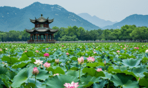 千库网 杭州西湖曲院风荷荷花摄影图摄影图 摄影图编号20632596