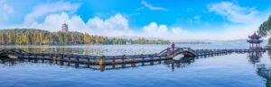beautiful scenery of west lake, hangzhou