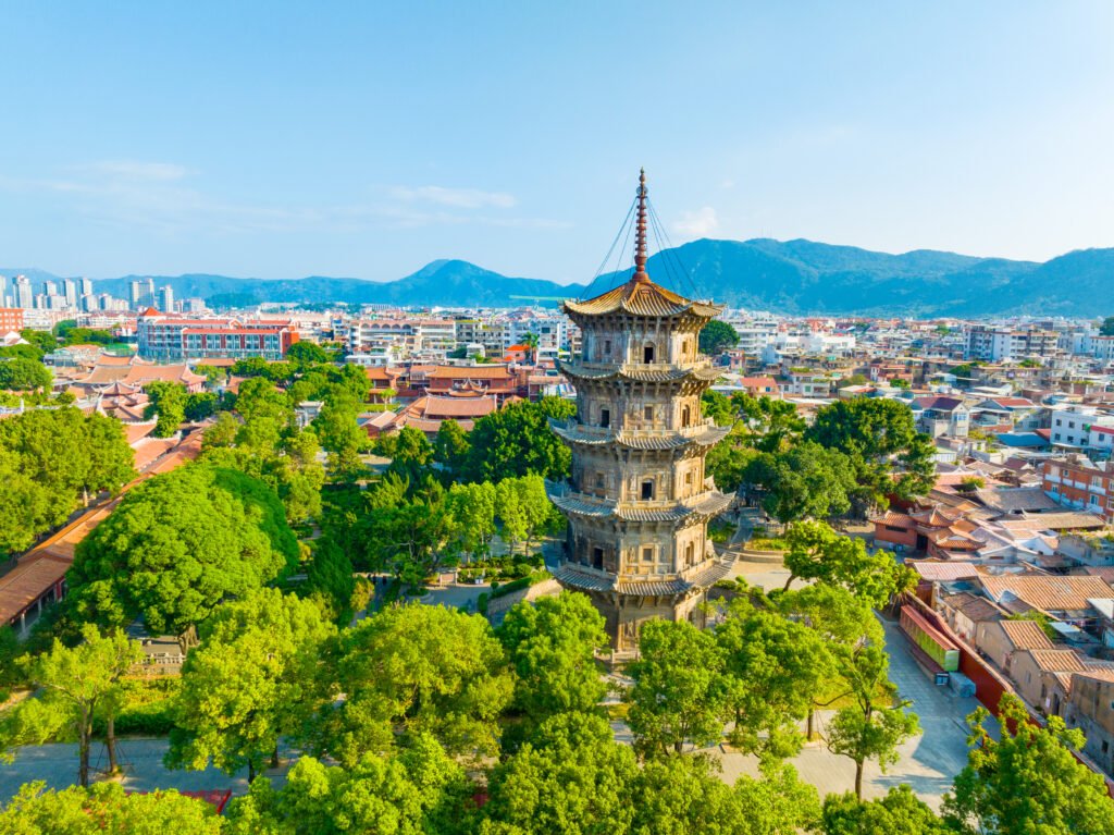 千库网 福建泉州大开元寺清晨美景 摄影图编号21188644